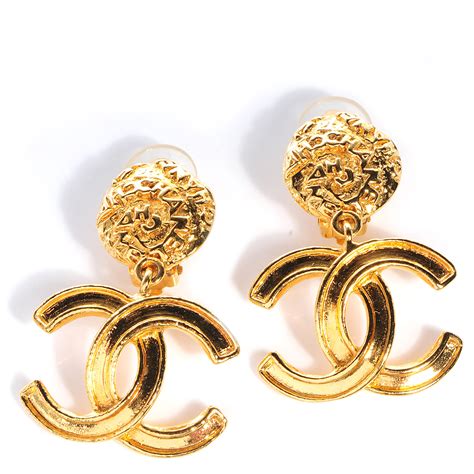 chanel earring gold|Chanel earrings the real.